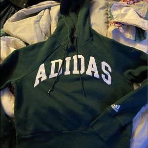 Adidas crop top hoodie